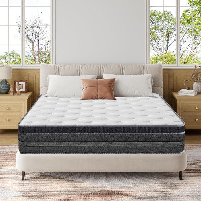 Matelas - YIDATONG - Wowttrelax - 140 x 200 cm - Ép. 30 cm - 8 zones de confort