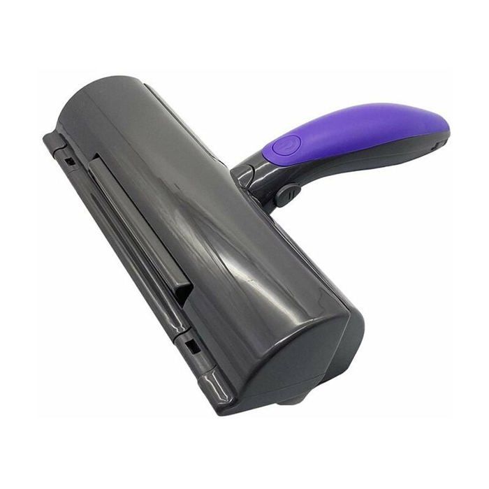 Meilleurs prix pour Fur Daddy Sweeper Brush - Brosse anti poils animaux  - Ramasse poils chat , chien - Violet et Gris - Pour Canapé,Vêtements,Voiture