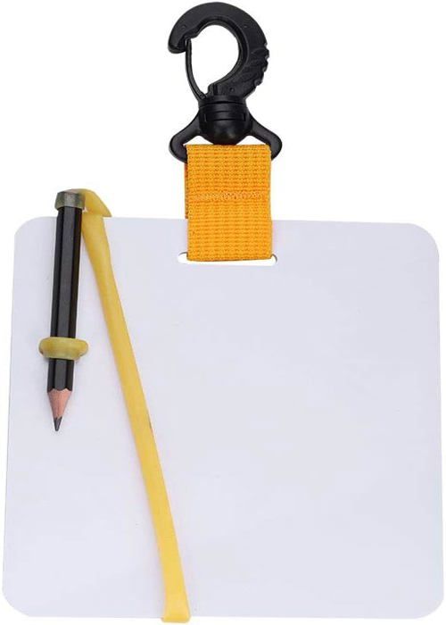 Planche D'écriture Sous-marine Pour Plongeoir Avec Clip Rotatif Et Crayon Adaptee Aux Sports Nautiques A La Plongee A La Natation