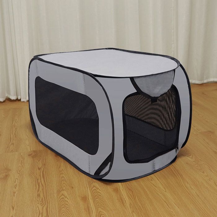 Comparer les prix de Cage Portative pour Chien Chat de Voiture Parc Pliable pour Chien Clôture pour Animaux 93*54*54 cm