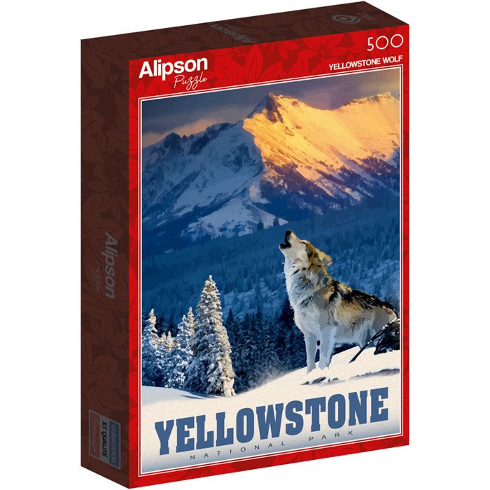 Puzzle - ALIPSON PUZZLE - Alipson Puzzle Loup Hurlant - 500 pièces - Thème Loup - Carton robuste