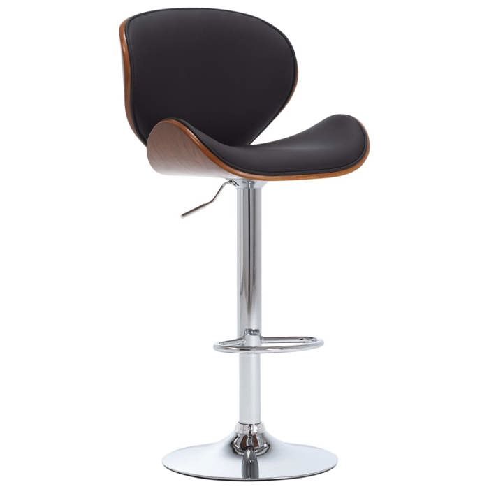 SOLDES dAutomneTabouret de bar - Tabouret Haut pour Bar-Cuisine - Noir Similicuir - 50x51x116cm 135