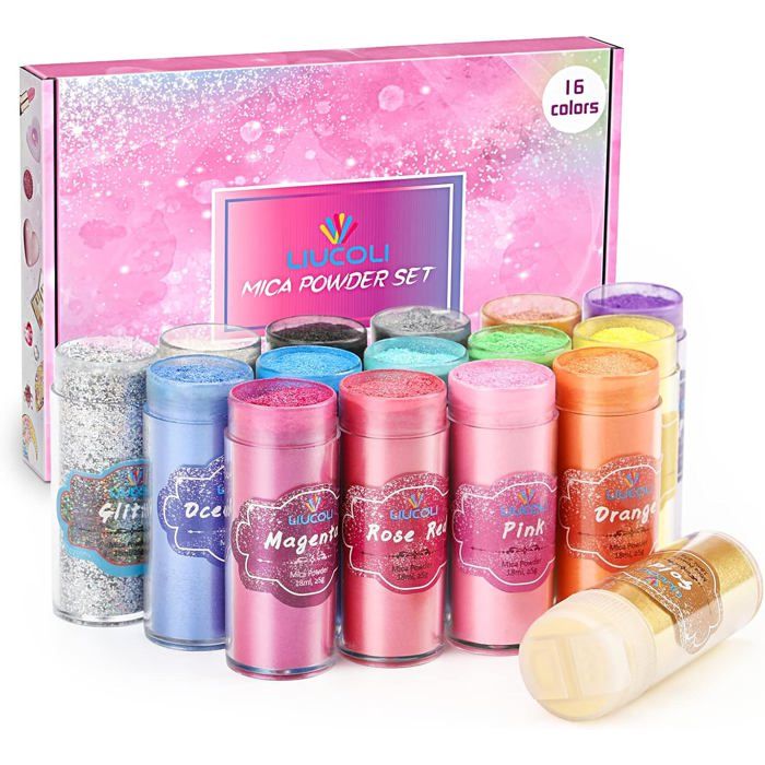 JEMESI Colorant Résine Époxy, Pigment Bougie 50g Couleur Rose Rouge