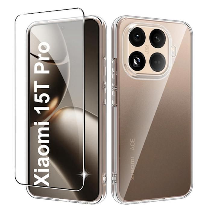 Coque + Film écran Pour Xiaomi 15 Ultra 5G - Housse Silicone Fine NOI, Neuve