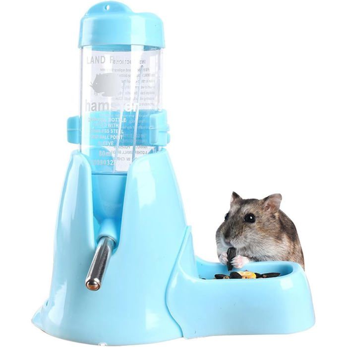 Distributeur nourriture/eau hamster 80 ml pour petits animaux cochons d’Inde lapins
