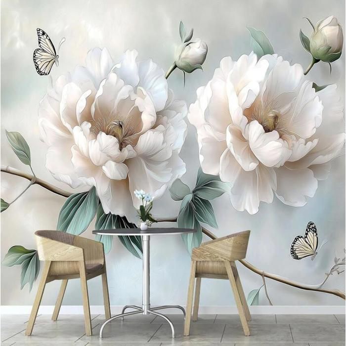 Papier Peint Pivoine Rosenull