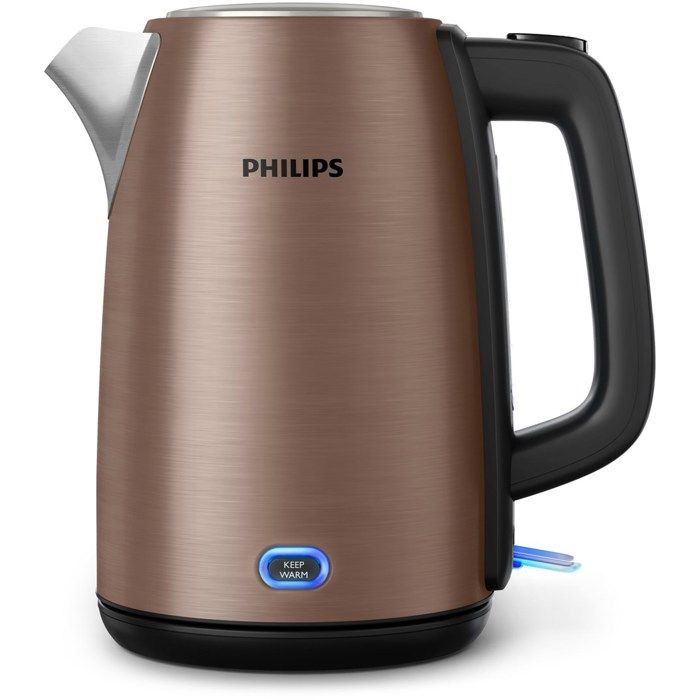 Bouilloire électrique - PHILIPS - HD 9355/92 - 17 l - 2060 W - Acier inoxydable cuivré