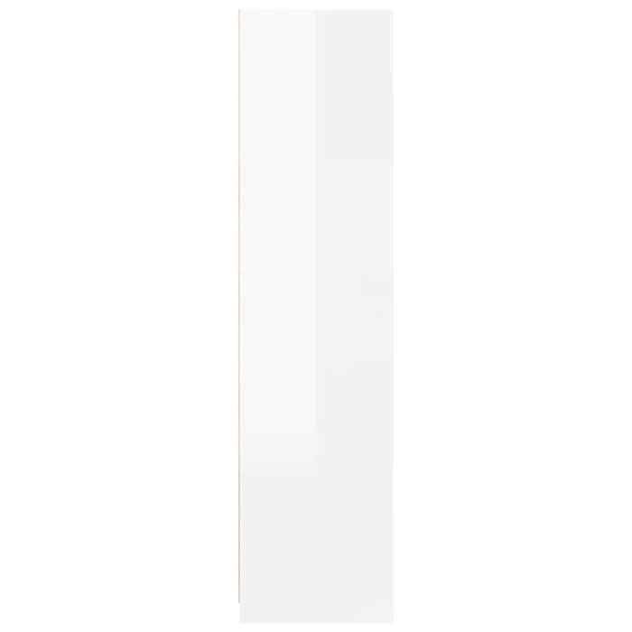 Remise 2026®Meuble vêtements Blanc - Garde-robe - grand stockage - Armoire penderie - Blanc brillant - 100x50x200cm - Bois dingé