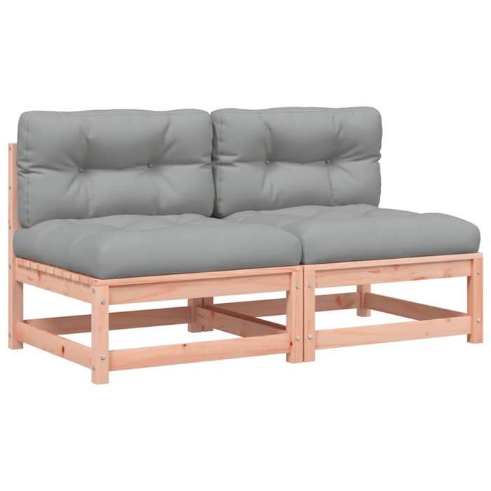 En PromotionCanapés de jardin - SHIELD Canapé dextérieur - sans accoudoirs avec coussins 2 pcs 3129204
