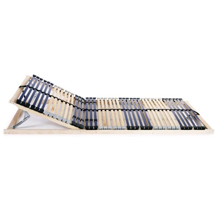Cadre à lattes sans matelas Lits & accessoires - avec 42 lattes 7 zones 90x200 cm - pour adulte BE4093322