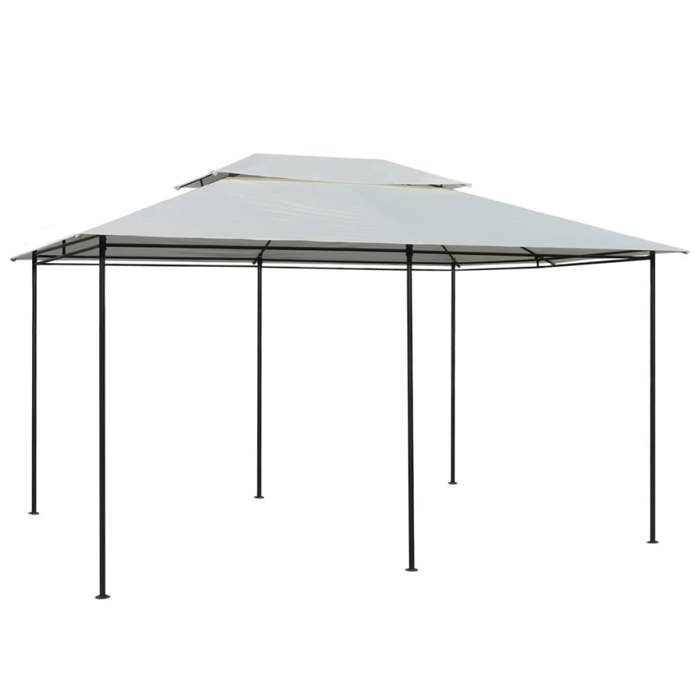 Blanc Pavillon de jardin Anti-UV - Modernedesign - Tonnelle de jardin - avec rideaux 4x3 m Blanc LH3838747