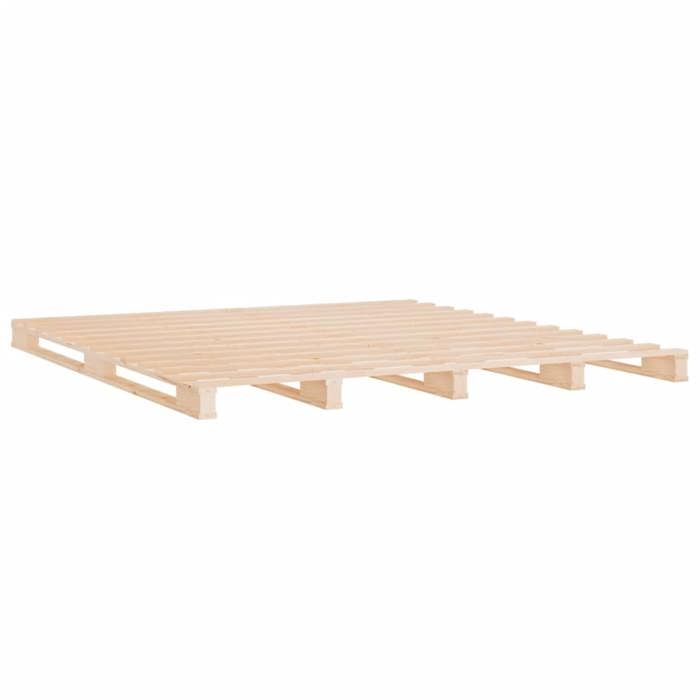 Lit 140x190cm - VIDAXL - Lit de palette - Pour chambre - bois de pin massif L9674