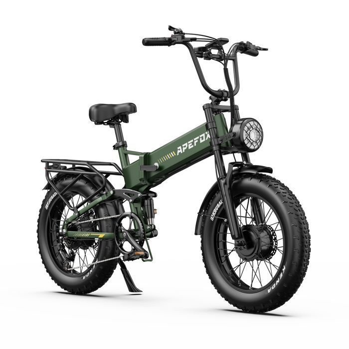 Vélo Électrique Pliable Adulte APEFOX RH20 Double‑moteur 750W×2 Batterie 48V 225Ah Pneus 20 Fat‑Bike Vélo Électrique Tout‑Terrain