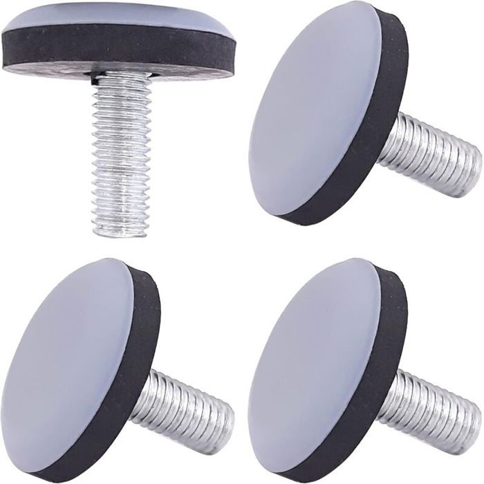 3pcs Pied réglable téflon ajustable - Revêtement PTFE Protège les surfaces - Pour meubles et armoires - M8 3pcs Pied réglable téflon ajustable - Revêtement PTFE Protège les surfaces - Pour meubles et armoires - M8