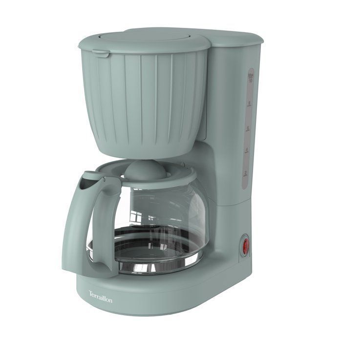 Cafetière filtre électrique - Terraillon - BISTRIA Vert - 1080W - 1 25L - 10-15 tasses - Anti-goutte - Maintien chaud Cafetière filtre électrique - Terraillon - BISTRIA Vert - 1080W - 1 25L - 10-15 tasses - Anti-goutte - Maintien chaud