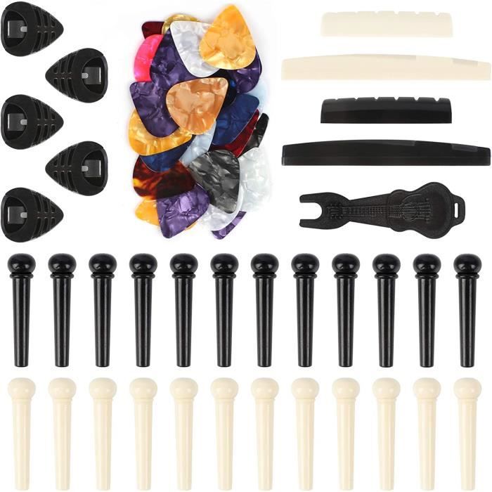 Lot De 6 Broches De Chevalet En Métal Avec 2 Extracteurs De Broches