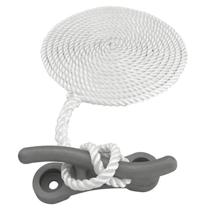 JT-HLM Crampons De Bateau 20,3 Cm - Taquets De Quai Aluminium Robuste Base Ouverte