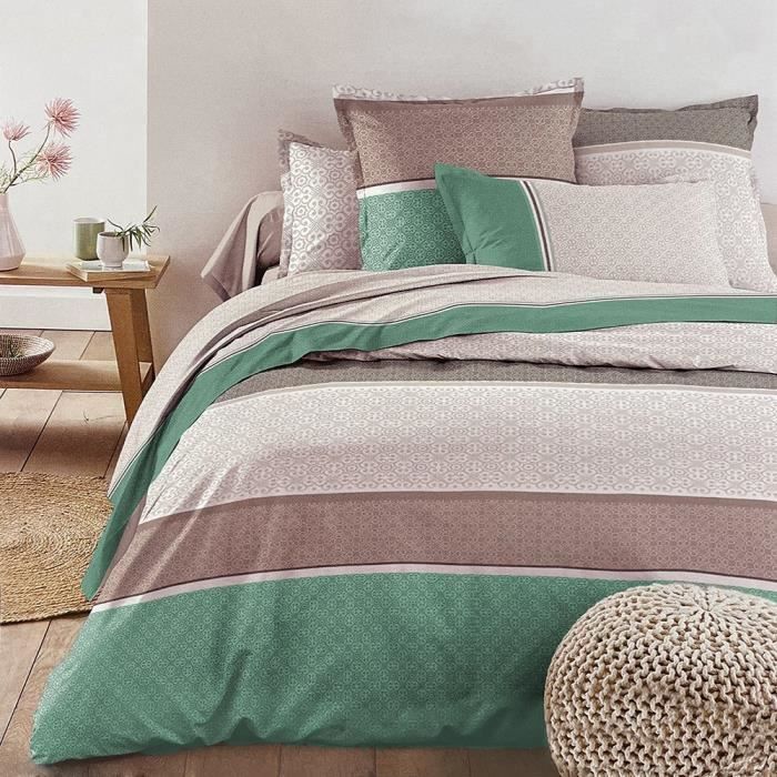 Parure Housse De Couette 240x220 Cm Flanelle Today 2.12 Fleuris