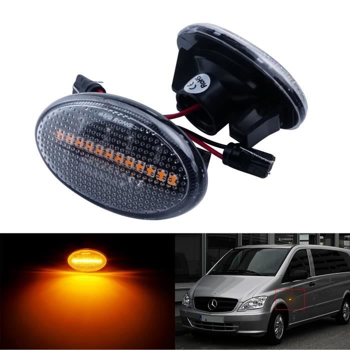 2 Répétiteurs Clignotants LED Jaune Pour Renault Koleos 08-16 - Lentille Claire, 12 Puces