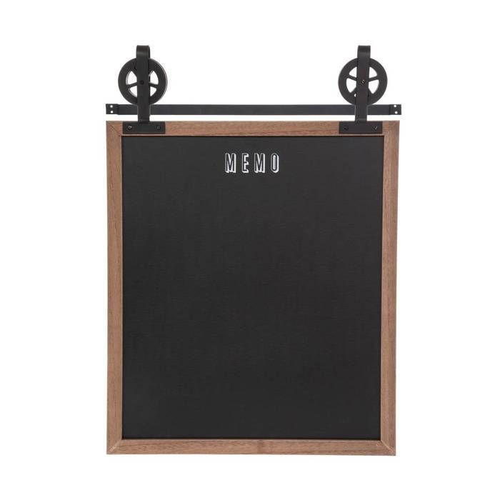 Mémo ardoise Pouli 55x68 cm Atmosphera - Noir - Cdiscount Maison