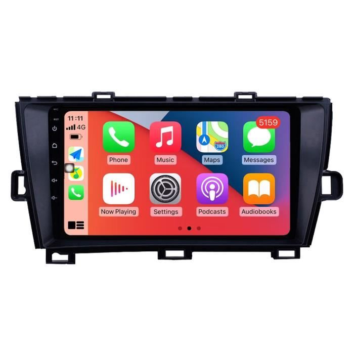 RoverOne Autoradio GPS Bluetooth pour Toyota Prius 2009-2013 Android Stéréo Navigation WiFi Écran Tactile / Noir