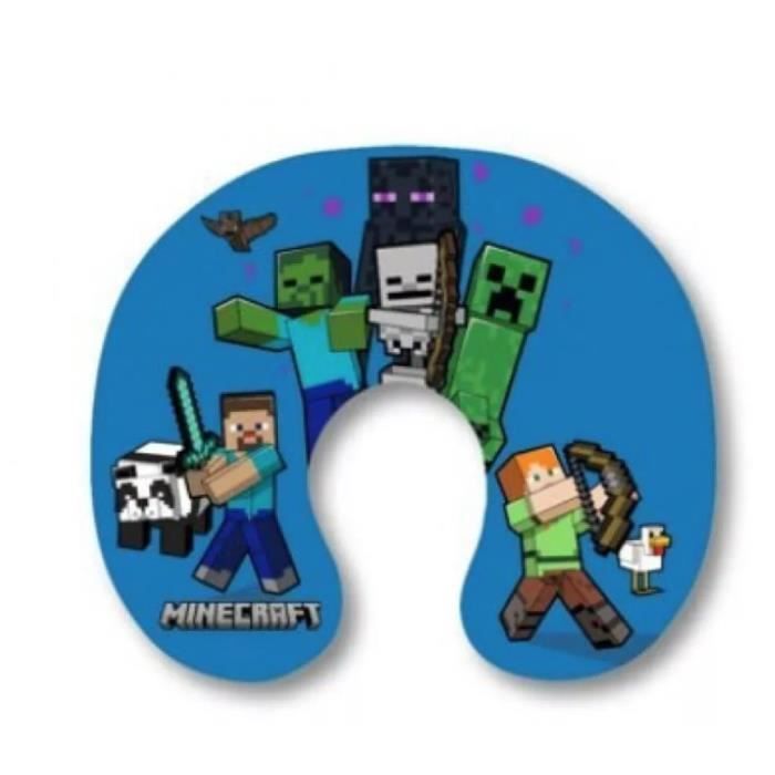 Minecraft Travel Pillow Neck Pillow 35x30 Oreiller de voyage Minecraft 35 x 30 pour enfants AYM070972