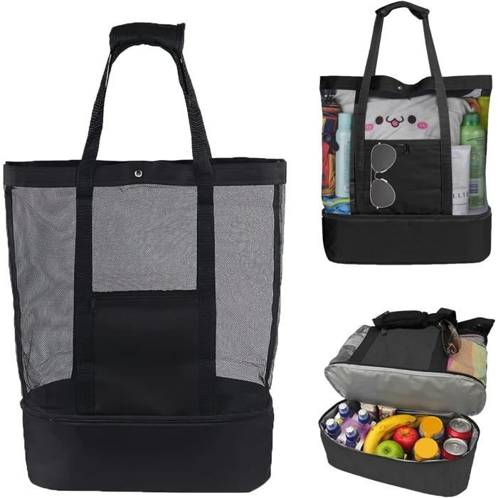 Sac de plage en filet avec compartiment isotherme - Pearl