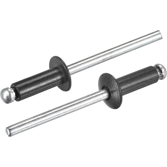 Lot De 25 Rivets Aveugles En Aluminium, 4 Mm X 10 Mm, Tête Ronde Plate ...
