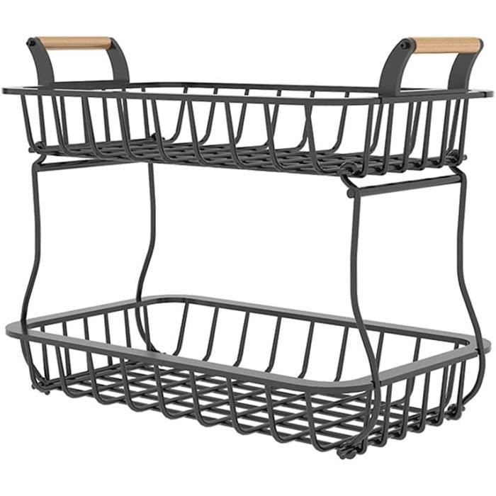 Panier De Récolte Ovale Moyen Esschert Design – Fil Métal Galvanisé Et Poignées Bois