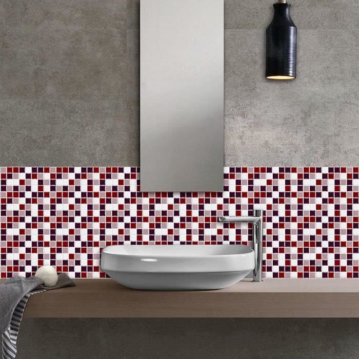 Mosaïque Adhésive Cristal Verre Blanc Pâle – 10 Plaques – Cuisine