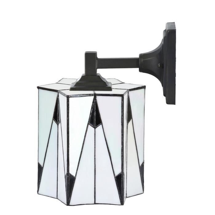 Coloured By Art - Tiffany Lampe - Fixation Murale Lampe Tiffany French Art Deco Quadrat