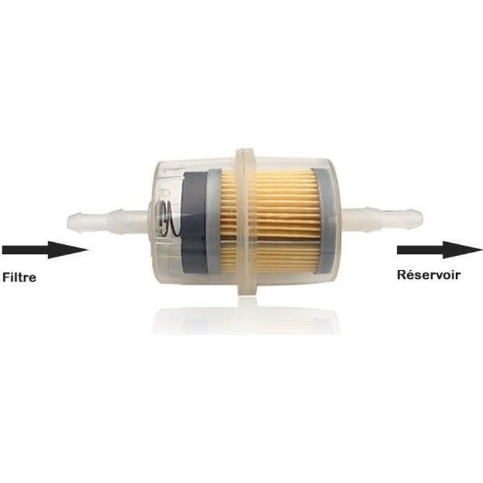 1 essence filtre carburant filtre préfiltre pour voitures Auto Moto 8mm//6mm