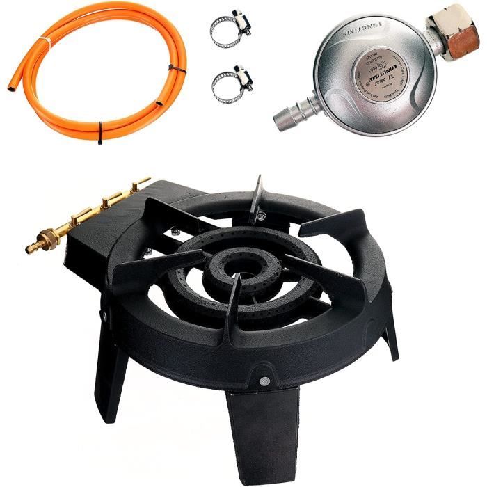 Réchaud de camping portable, compatible avec cartouches de gaz et de butane, pour camping 1 feu Réchaud de camping portable, compatible avec cartouches de gaz et de butane, pour camping 1 feu