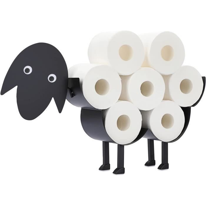 Support De Rouleau De Papier Toilette Sur Pied Avec Réserve - 4 Rouleaux - Acier Inoxydable