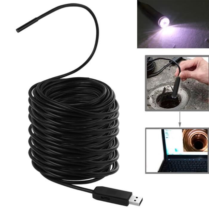 60) Waterproof USB Endoscope Inspection Camera with 6 LED, Length: 30m,  Lens Diameter: 5.5mm(Black) - Cdiscount Appareil Photo