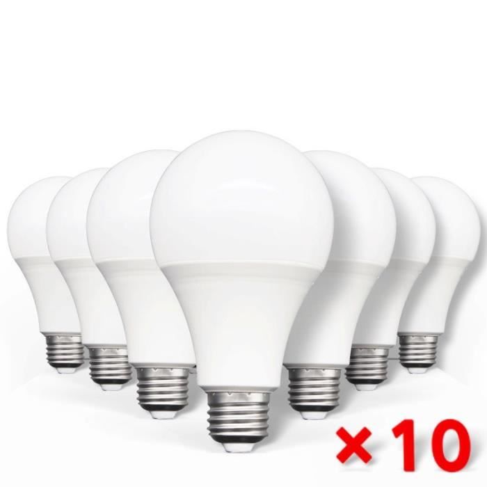 (E27 220V20WWarm White)Ampoule LED E27 ac 220V 240V, puissance réelle