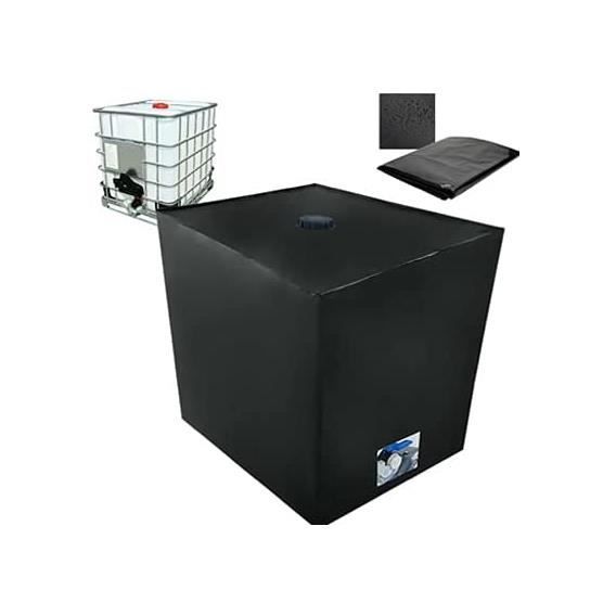 Housse De Protection Pour Cuve IBC 1000L / 800L / 600L – Tissu 210D Anti-UV, Anti-poussière, Anti-pluie – Pour Réservoir D’eau Extérieur