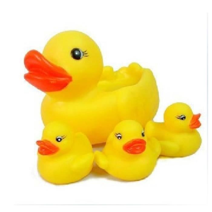 1 Set Bebe Jouets De Bain Qui Grince Peu Jaune Mere Canard Bebe Canards Cdiscount Jeux Jouets
