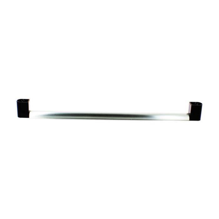 Poignée De Porte De Four Hotpoint - Modèle Argent Et Noir - Pièce De Rechange Référence C00496372
