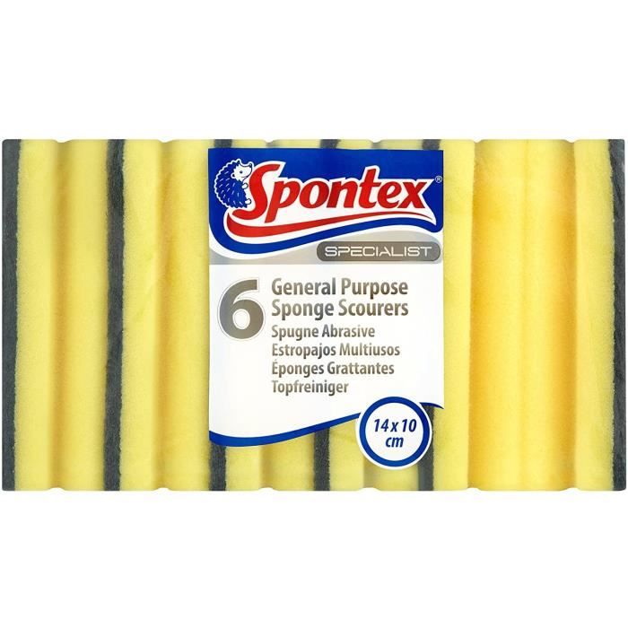 6 Éponges Récureuses Acier Inoxydable - Nettoyage Taches Tenaces, Graisse - Pour Cuisine
