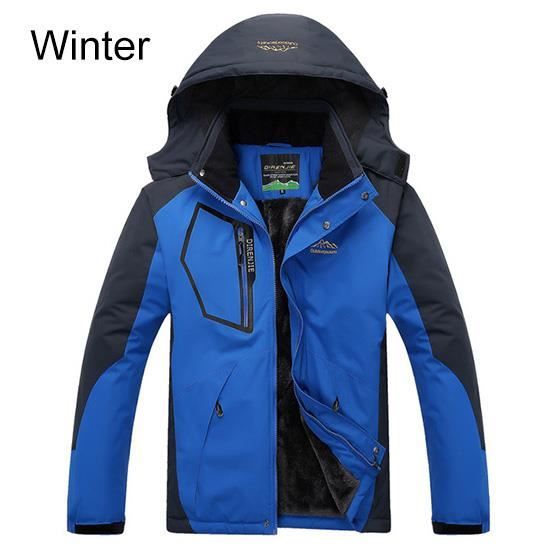 Couleur Homme Bleu taille XXL Veste de montagne impermeable et chaude pour homme coupe vent epaisse et chau Cdiscount