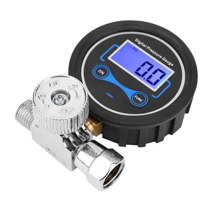 Régulateur Pression Air Numérique 1/4" Avec Manomètre - Contrôle Débit Pour Pistolet Pulvérisation