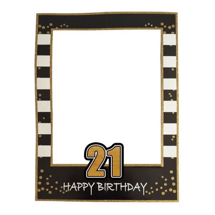 Bijoux Fete 1pc 68 48cm Anniversaire Selfie Photobooth Cadre Accessoires 1th 16th 30th 50th Enfants Adulte Anniversaire Type 21 Cdiscount Maison Bijoux Fete 1pc 68 48cm Anniversaire Selfie Photobooth Cadre Accessoires 1th 16th 30th 50th Enfants Adulte Anniversaire Type 21 Cdiscount Maison
