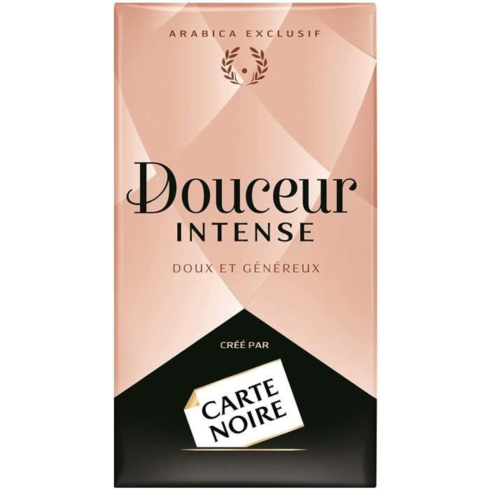 LOT DE 5 - CARTE NOIRE Douceur Intense Café Torréfié Moulu 100% Arabica - Paquet de 250g