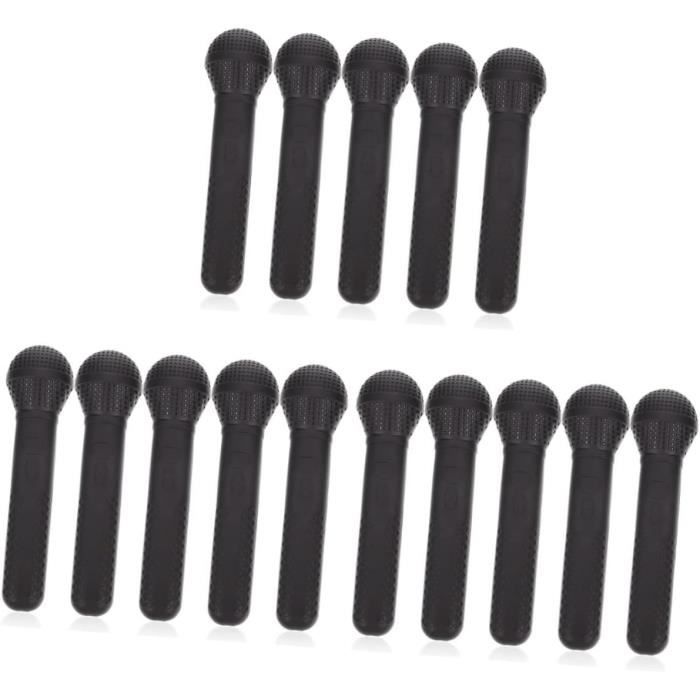 Housoutil Lot De 2 Microphones Factices Colorés Pour Enfants – Accessoire Simulation Karaoké Fête & Photoshoot Rose Doux