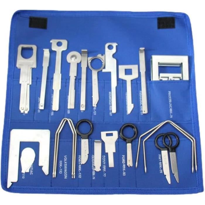 Kit De 4 Clés De Démontage Autoradio – Compatibles Ford Fiesta, Focus, B-Max, Fiat – Acier Inoxydable - 14