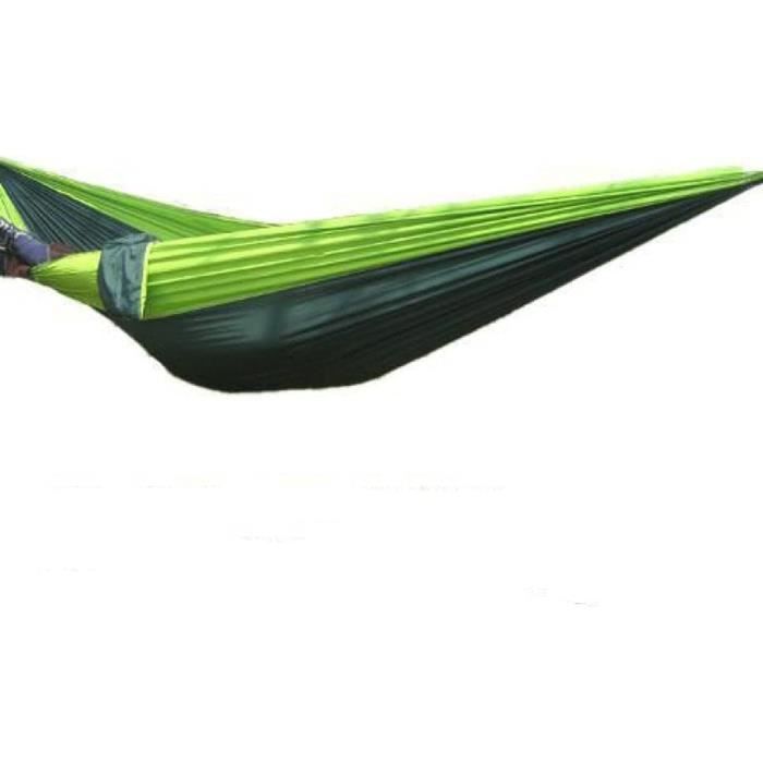 Hamac Double Avec Moustiquaire 300x200cm - Nylon Parachute 300kg - Ultra Léger 900g - Camping