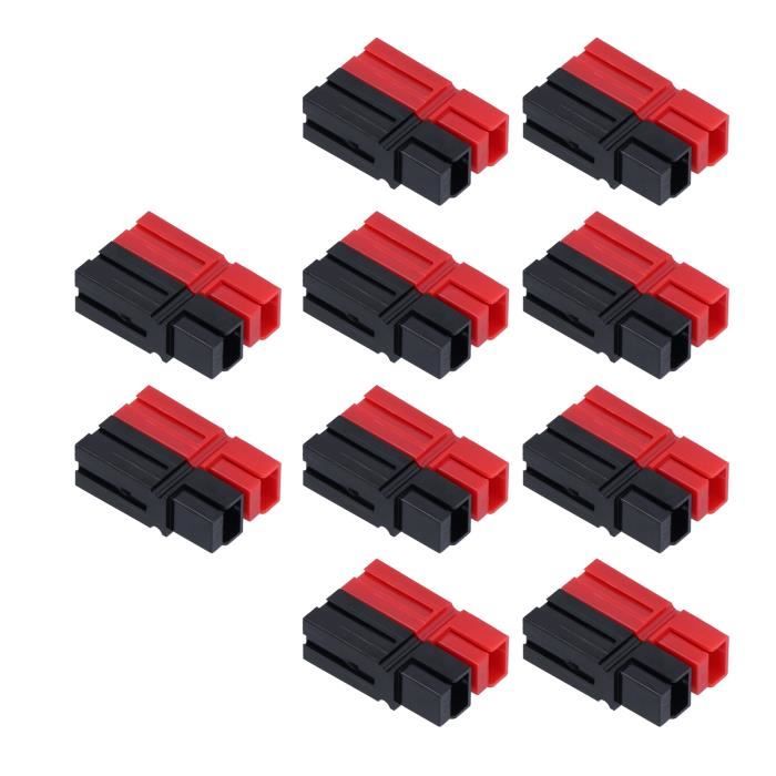 Clips De Batterie 9V, 10 Pièces, Noir Rouge, Connecteur De Connexion De