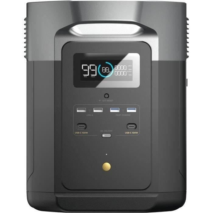 Générateur electrique portable DELTA Max (1600), 1612Wh, 4 sortie CA - 2000 W au total (surtension 4600 W)