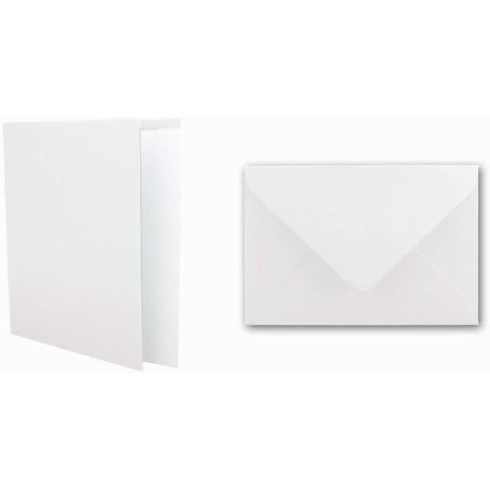 Lot De 30 Cartes D'invitation à Un Mariage - Format A6/C6 - Blanches